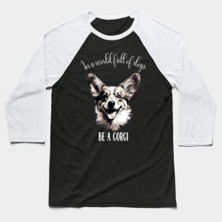 In a world full of dogs, be a corgi Baseball T-Shirt